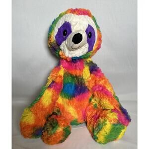 Rainbow Sloth 17" Colorful Fur Soft Plush Stuffed Animal Kids Toy